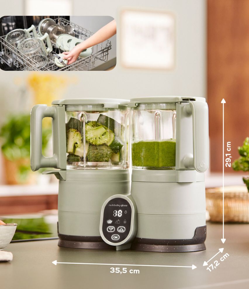 babymoov-nutribaby-glass-babynahrungszubereiter-4-in-1-dampfgaren-mixen-auftauen image 4