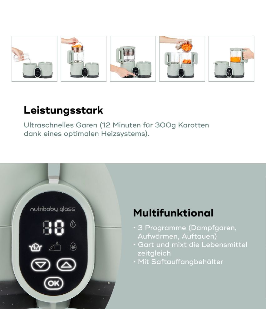 babymoov-nutribaby-glass-babynahrungszubereiter-4-in-1-dampfgaren-mixen-auftauen image 8