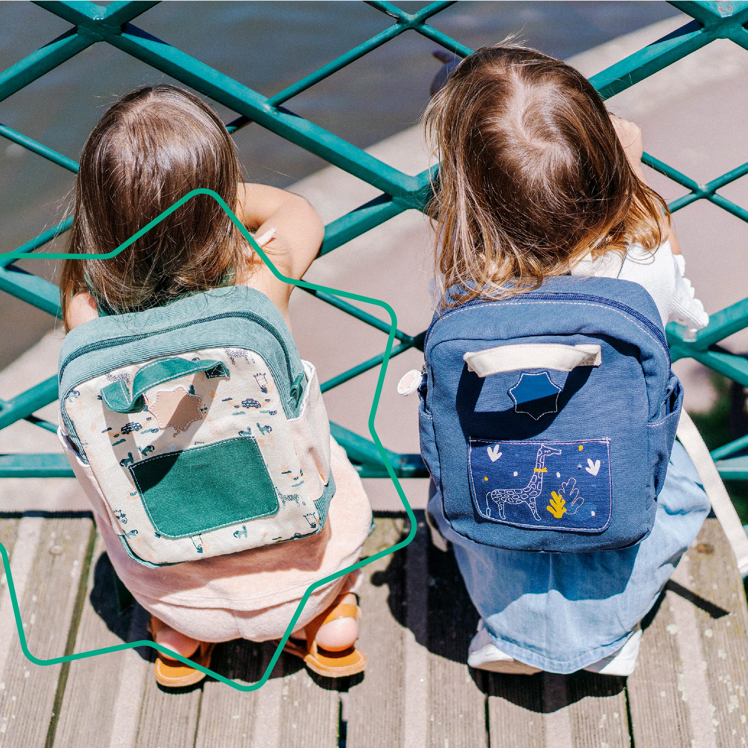 badabulle-kinderrucksack-safari-kinder-rucksack-aus-baumwoll-canvas-mit-namenset image 5